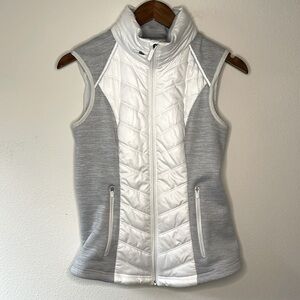 Zella Womens Water Repellent White Full Length Vest